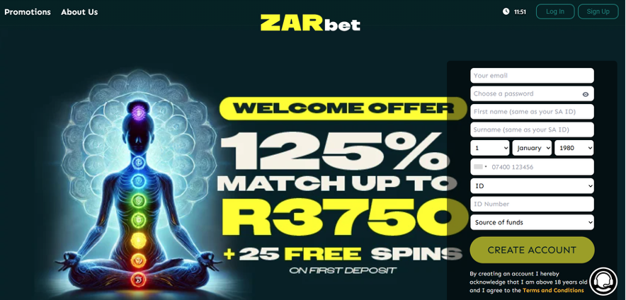zarbet promo page